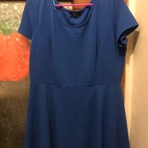 Royal blue skater dress